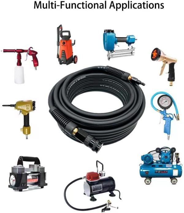 SYXQT Hybrid Air Hose Rubber PVC 50FT 14 Inch Garage-5