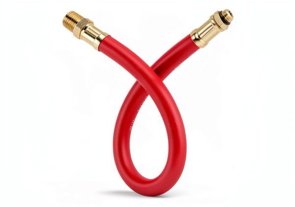 Hromee Red Rubber Air Hose 12 Inch 300 PSI HR4163-4