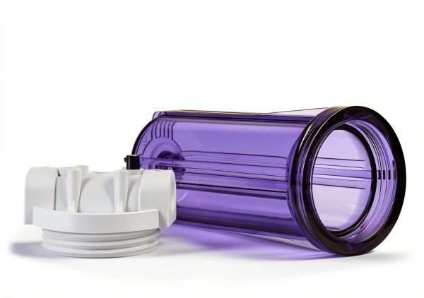 Hydronix Filter Housing 10 Clear Body White Cap NSF-2