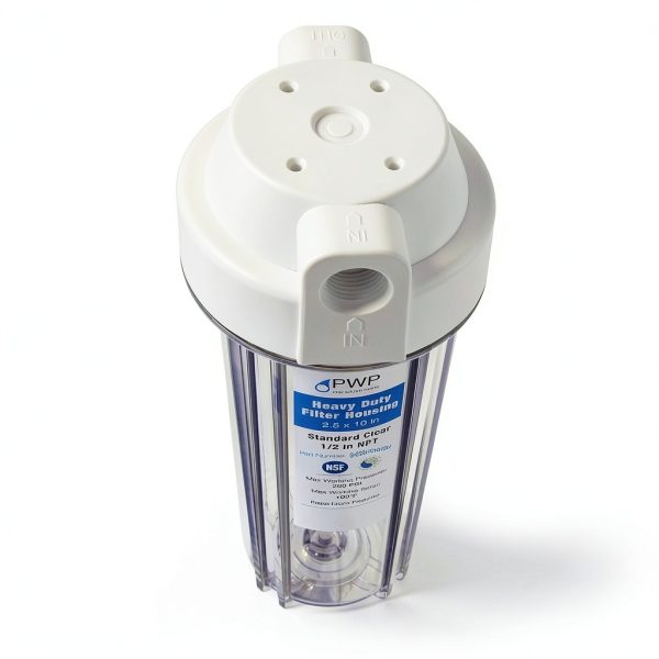 Pro Water Parts 10 Inch Filter Housing Clear Heavy Duty-2