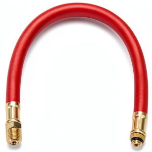 Hromee Red Rubber Air Hose 12 Inch 300 PSI HR4163-0