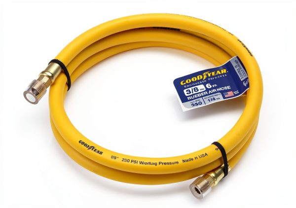 Goodyear Air Hose 3/8 in 6 ft 250 PSI Yellow Rubber-0
