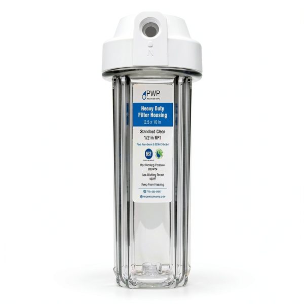 Pro Water Parts 10 Inch Filter Housing Clear Heavy Duty-1