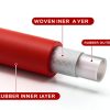 Hromee Red Rubber Air Hose 12 Inch 300 PSI HR4163-3