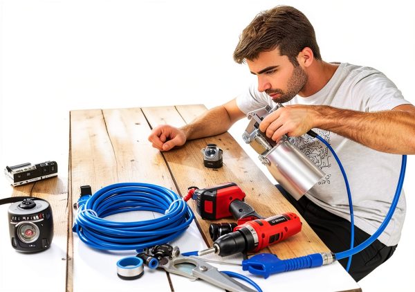 MSAEIQUN Air Hose Polyurethane Blue 8mm x 10M Pneumatic-1