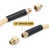 HOOTSUM Air Hose Hybrid Material 4ft High Flow Brass-2