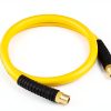 HOOTSUM Air Hose Hybrid Material 4ft High Flow Brass-3