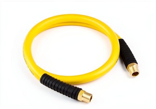 HOOTSUM Air Hose Hybrid Material 4ft High Flow Brass-3