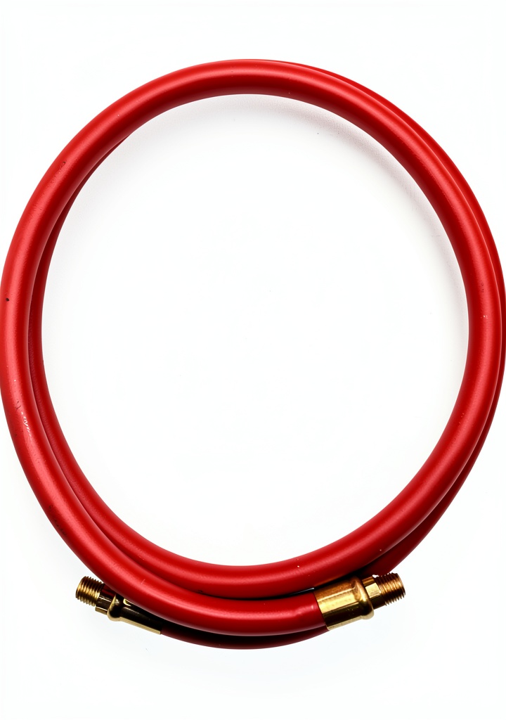 Goodyear air hose in use with air tools in a workshop