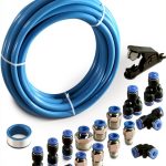 MSAEIQUN Air Hose Polyurethane Blue 8mm x 10M Pneumatic-0
