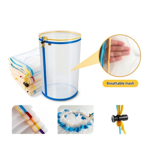 Hebishiou 5 Gallon Nylon Filter Bags Industrial Filtration-4