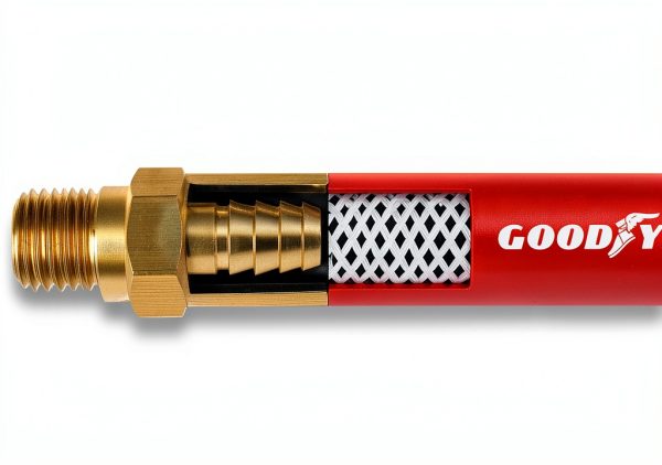 Goodyear Air Hose EPDM Rubber 250 PSI 72 Inch Red-1