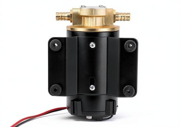 YaeMarine 12V 3.2GPM (12.0LPM) Impellor Gear Pump Self Priming Reversible for Diesel Lubricants Machinery Fuel Scavenge Oil Transfer (Black)-5