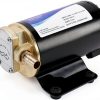 YaeMarine 12V 3.2GPM (12.0LPM) Impellor Gear Pump Self Priming Reversible for Diesel Lubricants Machinery Fuel Scavenge Oil Transfer (Black)-1