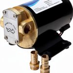 YaeMarine 12V 3.2GPM (12.0LPM) Impellor Gear Pump Self Priming Reversible for Diesel Lubricants Machinery Fuel Scavenge Oil Transfer (Black)-0