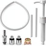 HKZTUY Gear Oil Pump with 3/8" Swivel and 8mm/10mm Adapters for-0
