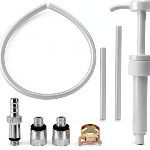 HKZTUY Gear Oil Pump with 3/8" Swivel and 8mm/10mm Adapters for-0