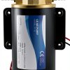 YaeMarine 12V 3.2GPM (12.0LPM) Impellor Gear Pump Self Priming Reversible for Diesel Lubricants Machinery Fuel Scavenge Oil Transfer (Black)-4