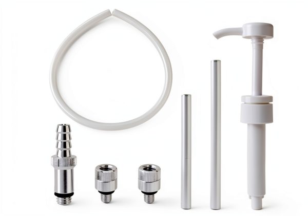 HKZTUY Gear Oil Pump with 3/8" Swivel and 8mm/10mm Adapters for-1