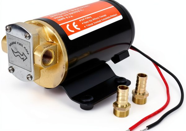 12V Self Priming Impeller Gear Pump Amarine Made 3.7 GPM Copper FP-12-0