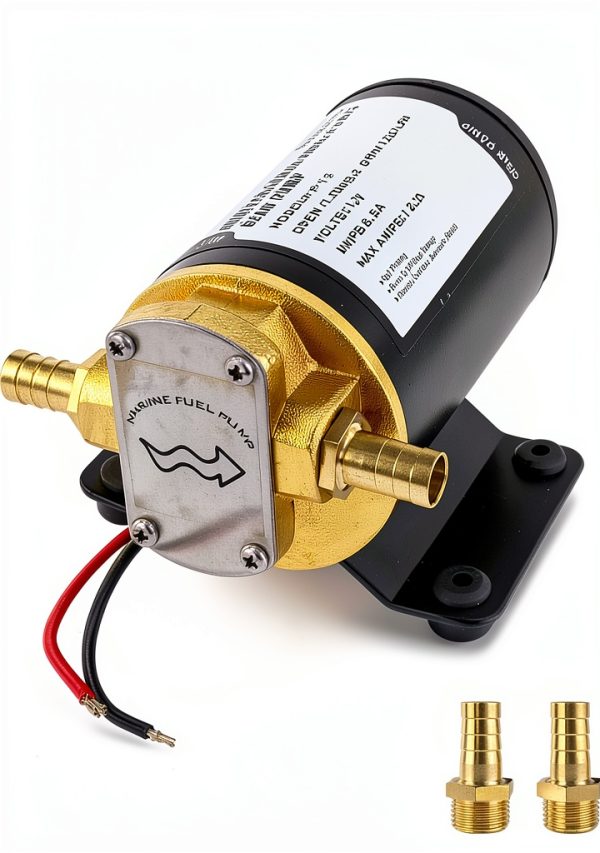 12V Oil Extractor Pump YuYBrightmi 3.2GPM Self‑Priming Gear Marine-0
