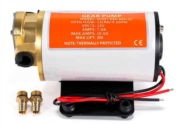 12V Self Priming Impeller Gear Pump AKWH 3.2 GPM Aluminum Heavy-Duty-2