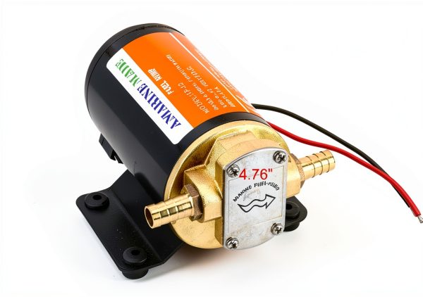 12V Self Priming Impeller Gear Pump Amarine Made 3.7 GPM Copper FP-12-1