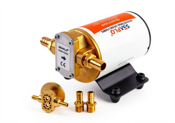 SEAFLO 12V Priming Impeller Gear Pump 3.2 GPM Transfer Reversible-6