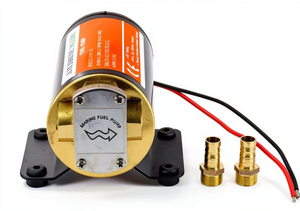 12V Self Priming Impeller Gear Pump Amarine Made 3.7 GPM Copper FP-12-3